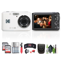 KODAK Pixpro Fz45 Digital Camera In (Fz45Wh) Bundle With Accessories In White