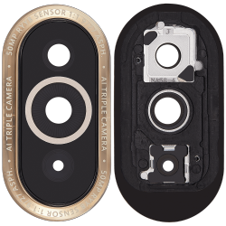 ESOURCE PARTS Replacement Back Camera Lens With Bracket Compatible With Huawei Nova 10 (Gold)