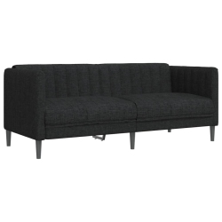 VIDAXL Sofa 2-Seater Fabric In Black