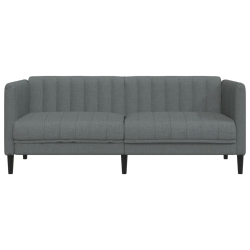 VIDAXL Sofa 2-Seater Dark Fabric In Grey