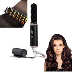 GREEN SCENIC Professional Cordless Hair Straightener – Fast Styling, Salon Results, Tangle-Free Portable Hair Straightener – Compact, Safe, Long