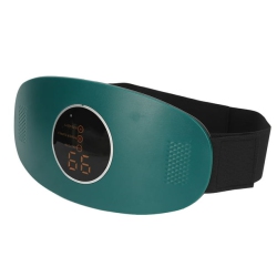 GREEN SCENIC Heating Vibration Hot Compress Pulse Belt Heating Therapy Belt Electric Abdominal Massage Belt Electric Weight Loss Massage Belt——Green