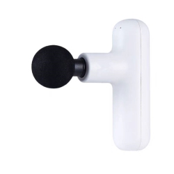 GREEN SCENIC Mini Hand Muscle Massager, Deep Tissue Relaxation Massage Gun With 4 Massage Heads, Portable Small Percussion Muscle Massager——White