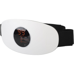 GREEN SCENIC Heating Vibration Hot Compress Pulse Belt Heating Therapy Belt Electric Abdominal Massage Belt Electric Weight Loss Massage Belt——White