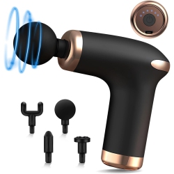 GREEN SCENIC Mini Muscle Massage Gun, 6 Speed ​​muscle Percussion Massager, Silent Hand Massager Massage Gun, Powerful Trigger Point Massage