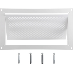 VEVOR Flood Vent, 8" Height X 16" Width X 2" Depth Foundation Flood Vent, to Reduce Foundation Damage And Flood Risk, White, Wall Mounted, for Crawl