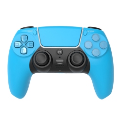 GREEN SCENIC P4 Game Controller Is Suitable for Computer Bluetooth Wireless Controller Vibration Ps4 Game Controller——Blue