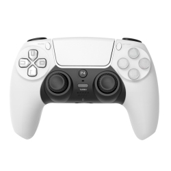GREEN SCENIC P4 Game Controller Is Suitable for Computer Bluetooth Wireless Controller Vibration Ps4 Game Controller——White