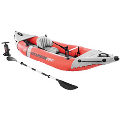 Intex Excursion Pro K1 10 ft. 1-Person Inflatable Kayak - Grey