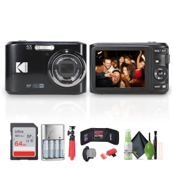 KODAK Pixpro Fz45 Digital Camera In (Fz45Bk) Bundle With Accessories In Black