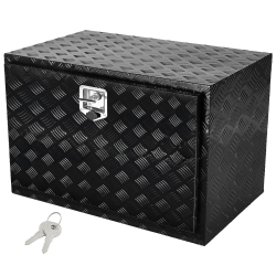 VEVOR 36" X 24" X 24" Underbody Truck Box, Pickup Storage Box, Heavy Duty Aluminum Diamond Plate Tool Box \w Lock And Keys, Waterproof Trailer
