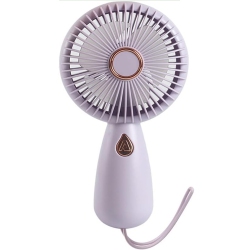 YOULIGHTS Simple Handheld Small Fan, USB Charging \w Led Portable Electric Fan, Light And Compact, Suitable for Carrying Around to Cool Down (Pupple)