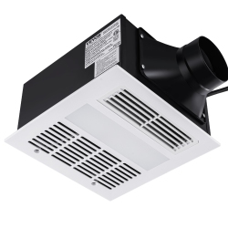 VEVOR Bathroom Exhaust Fan, 1500W Heating, 110 Cfm High-Efficiency Ventilation, 1.5Sones Low Noise Operation, Energy-Saving Bathroom Ceiling Fan