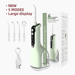 GREEN SCENIC Family Water Flosser In 3 Colors - High-Performance Oral Cleaner With USB Charging, 600G Lightweight Design
