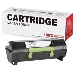 TONERPARTS Compatible Lexmark 60F1X00 601X Toner Cartridge 20K In Black