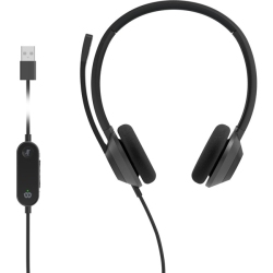 CISCO 322 Headset 322 Wired Dual On-Ear Carbon USB-A (Hsw322CUSB) In Black