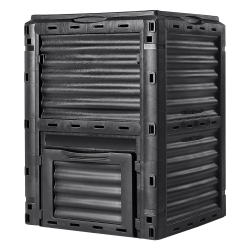 VEVOR 80 Gal Garden Compost Bin, Bpa Free Composter, Large Capacity Outdoor Composting Bin \w Top Lid And Bottom Door, Easy Assembling