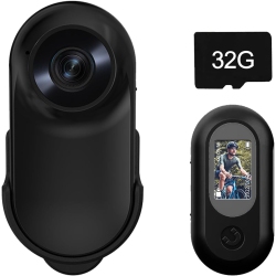 GREEN SCENIC Mini HD 1080P Action Camera \w 32GB Memory Card – One-Touch Recording, Ultra-Portable, Suitable for Outdoor Use Thumb Action Camera