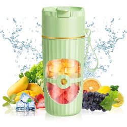 GREEN SCENIC Mini Electric Juicer Wireless Portable Handheld Juice Cup Multifunctional Small Household Portable Juicer (Green)