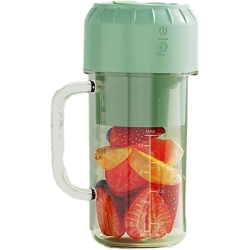 GREEN SCENIC Portable USB Rechargeable Mini Juicer, Handheld Mini Personal Electric Juicer (Fruit And Vegetable) -