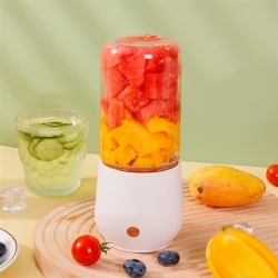 GREEN SCENIC Juicer Portable Juicer Electric Small Juicer Portable Multi-Functional Fruit Ice Crusher-White