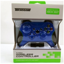 TEKNOGAME Powder Wireless Controller for Xbox 360 In Blue