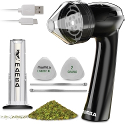 MAMBA Loader Xl 2G Electric Herb Grinder - USB Rechargeable Portable Metal Spice Mill
