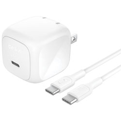 Belkin 45W USB-C Wall Charger with USB-C Cable - White