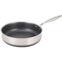 KITCHEN STAR Tri-Ply Stainless Steel 5Q Deep Pan