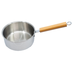VERKA 3-Ply Stainless Steel Sauce Pan Without Lid, 18Cm (Induction Base)