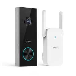 AOSU V8P 4Mp Battery-Powered Wireless Wi-Fi Smart Video Doorbell And Chime With Ai Detection