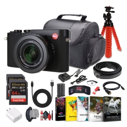 LEICA D-Lux 8 Compact Digital Camera, 17Mp 4/3" Cmos Sensor + 64GB Memory Card + More