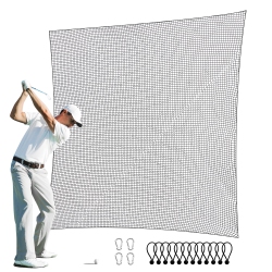 VEVOR 10X15Ft Golf Practice Net, Hitting Net for Golf, Baseball, Hockey, Soccer, Heavy Duty Nylon Diy Ball Net, Sports Netting Barrier for Backyard