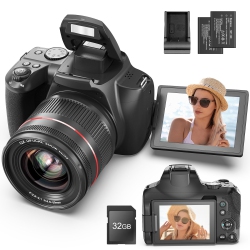 NBD Digital Camera for Photography 64Mp 12 X Optical Zoom Bridge \w Macro, 4K Vlogging For, Auto Focus, Straps, 2 Battries And 32 Sd Card Photography