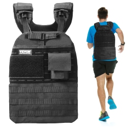 VEVOR 40Lb Weight Vest, Adjustable Body Weight Jacket for Men Women, Workout Equipment for Strength And Endurance Training, Running, Jogging