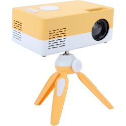 GREEN SCENIC Micro Portable Projector HD Portable Projector High Fidelity Stereo Movie Projector And White In Yellow