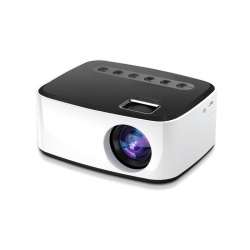 GREEN SCENIC Full HD 1080P Video Projector, Mini Portable Projector \w Remote Control, Smart Projector for Home Theater Outdoor Movies (Black And