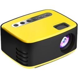 GREEN SCENIC Full HD 1080P Video Projector, Mini Portable Projector \w Remote Control, Smart Projector for Home Theater Outdoor Movies (Black And