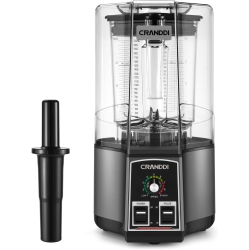 CRANDDI 1500W Commercial Blender With 80OZ Jar, Removable Soundproof Cover, And 9 Speeds for Blending And Grinding