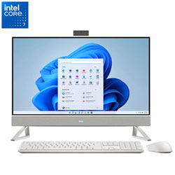 Dell 24" All-in-One PC - White (Intel Core 5 120U/16GB RAM/512GB SSD/Windows 11)