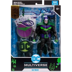 DC Multiverse Batman Knight 7 Inch Action Figure Exclusive - Jokerized Batman Gold Label In White