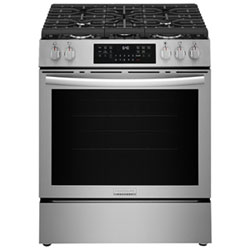 Frigidaire Gallery 30" 6.0 Cu.Ft. Fan Convection Freestanding Gas Air Fry Range (GCFG3059BF) - Stainless