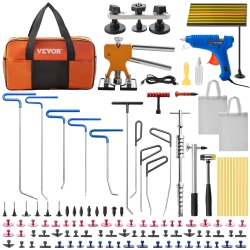VEVOR 89 PCs Paintless Dent Repair Tools, Golden Lifter Puller Car Dent Repair Kit, 10 PCs Dent Removal Rods, for Auto Dent Removal, Minor Dents