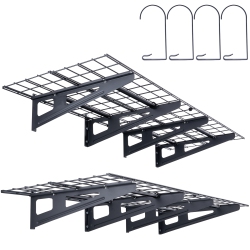 VEVOR 6 X 2 Ft Garage Storage Shelving, 2 Pack, Heavy Duty Garage Shelves Wall Mounted, 1000 Lbs Load Capacity(Total) Garage Storage Rack Floating