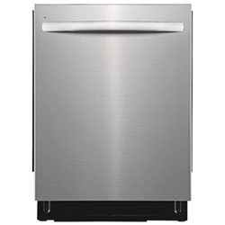 Frigidaire 24" 49dB Built-In Dishwasher with Stainless Steel Tub & Third Rack (FDSH4502BF) - Stainless