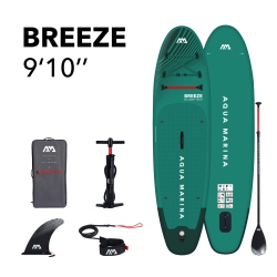 AQUA MARINA - Breeze 9'10" All-Around Inflatable Stand Up Paddle Board (Isup)