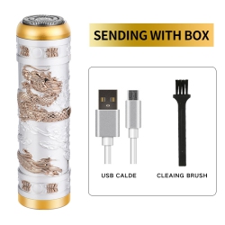 GREEN SCENIC Rechargeable Electric Shaver Faucet Shaver In Platinum