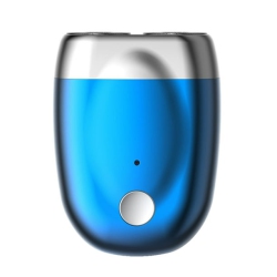 GREEN SCENIC Double Head Mini Magnetic Shaver Portable Men's Electric Shaver Rechargeable Electric Shaver - In Blue