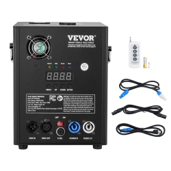 VEVOR 500W Cold Spark Machine, Output Fireworks Controller, 6.6-13Ft Adjustable Height, \w Advanced Dmx System, Led Screen, Portable Handle, Heavyduty
