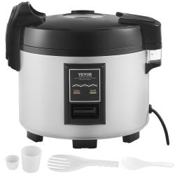 VEVOR Commercial Rice Cooker, 45-Cup Rice Cooker, 9.51Qt /9 Liter Large Rice Cooker And Warmer \w Nonstick Inner Pot, Fast Cooking And 12-Hour Keep